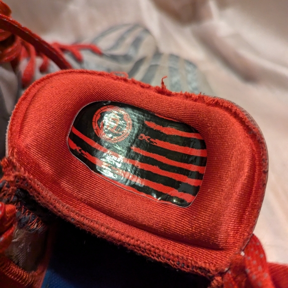 Adidas red zebra basketball sneakers size 11 men - Picture 6 of 7